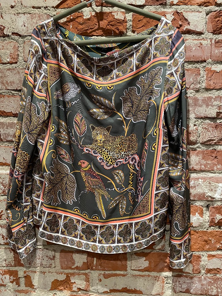 J. Crew Silk Twill Women's Popover Blouse With Ballet Neck